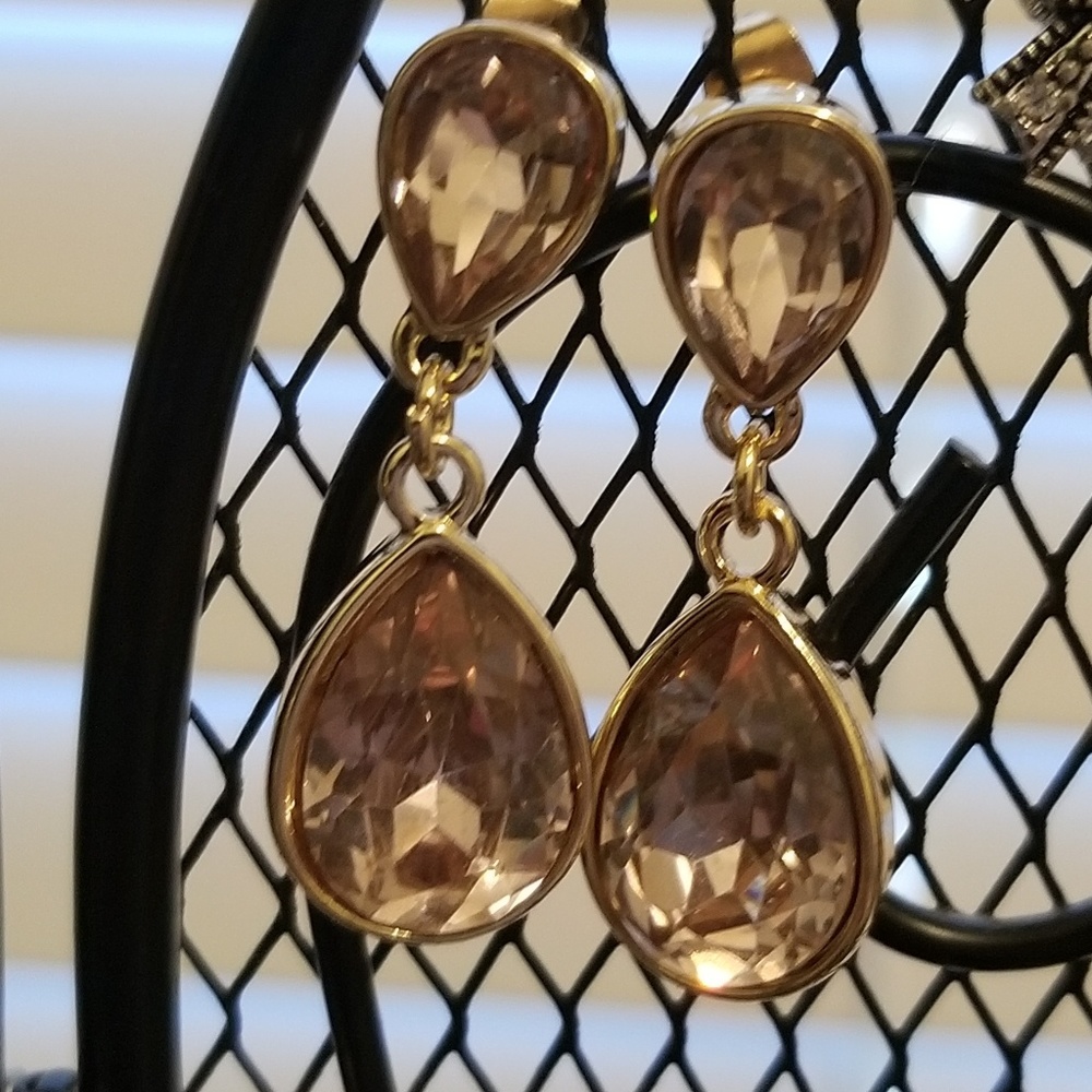 Dainty pink/purple earrings